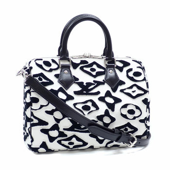 Louis Vuitton X Urs Fischer Monogram Tuftage Speedy Bandouliere 25