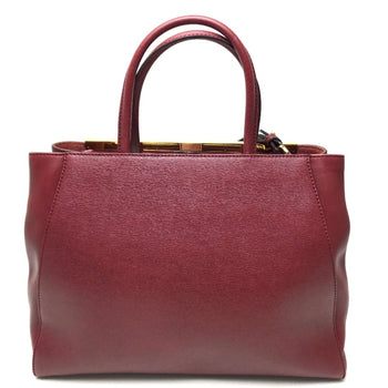 Fendi 8Bh250 Bag Hand Bag Shoulder Bag Hand Bag Dark Red