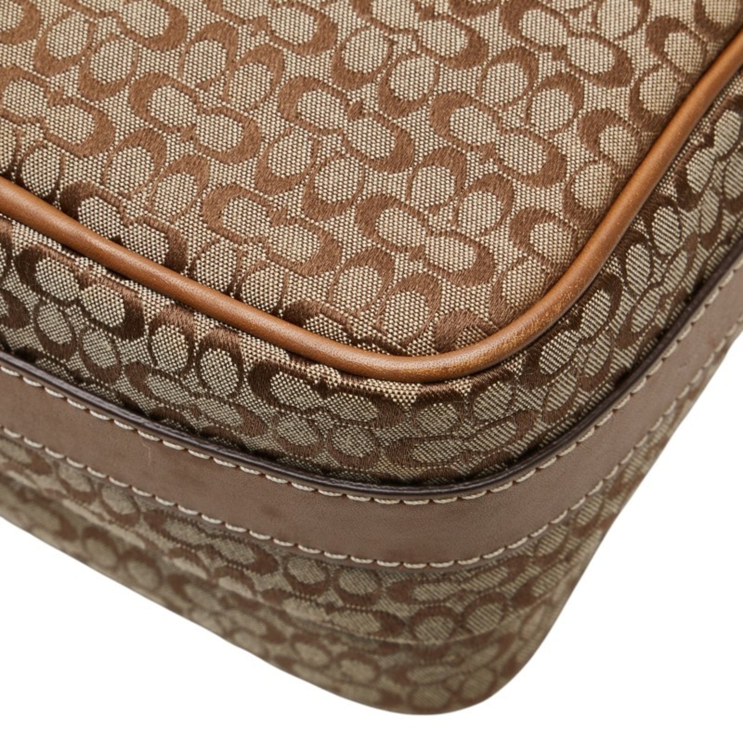 Coach Mini Signature Crossbody Shoulder Bag In Beige