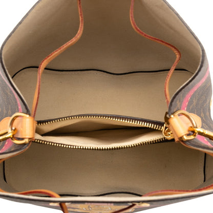 Louis Vuitton Monogram Neonoe Summer Trunk Shoulder Bag M40649 Brown Multicolor Leather