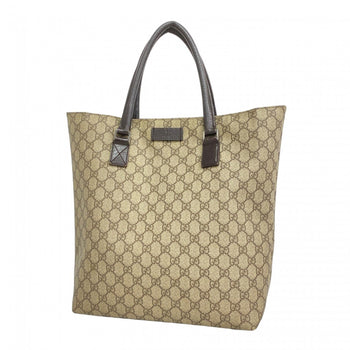 Gucci Gg Supreme Tote Bag 131220 Beige Brown