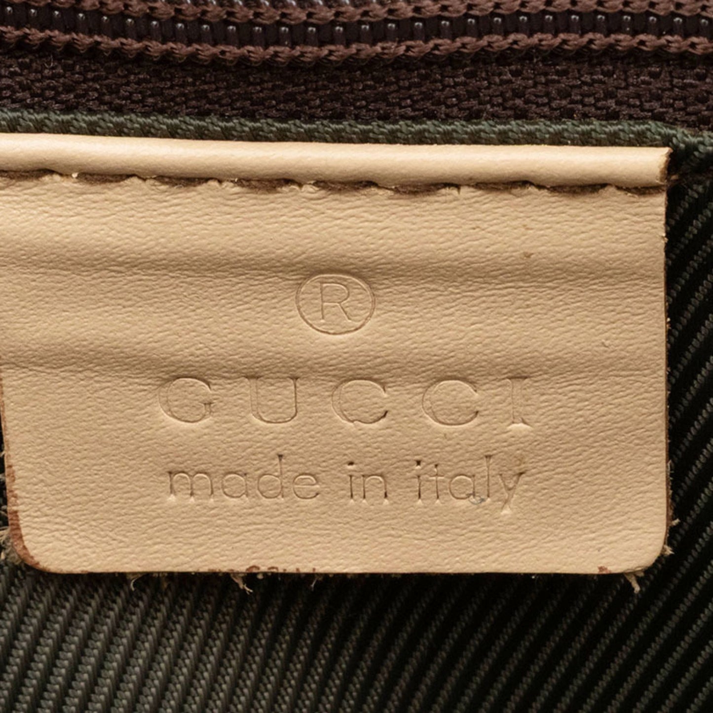 Gucci Gg Canvas Beige Semi-Hand Shoulder Bag 33900