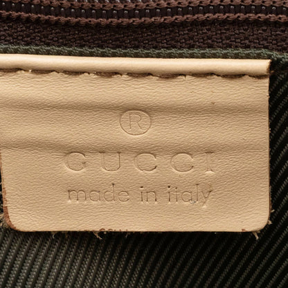 Gucci Gg Canvas Beige Semi-Hand Shoulder Bag 33900