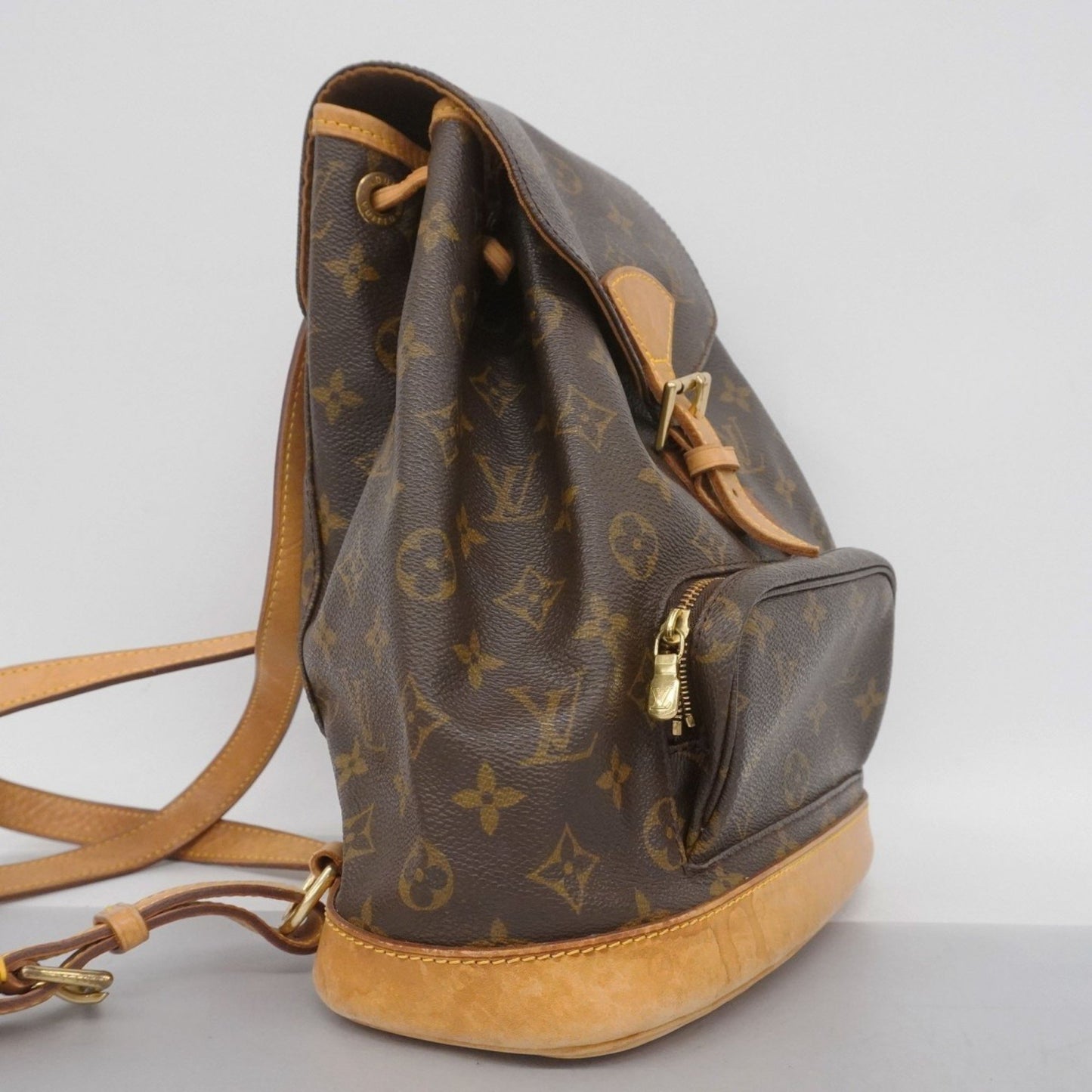Louis Vuitton Monogram Montsouris Mm Backpack M51136 Brown