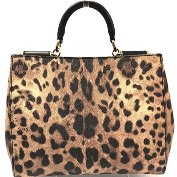 Dolce & Gabbana Sicily Handbag Animal Print Leopard Dolce Gabbana
