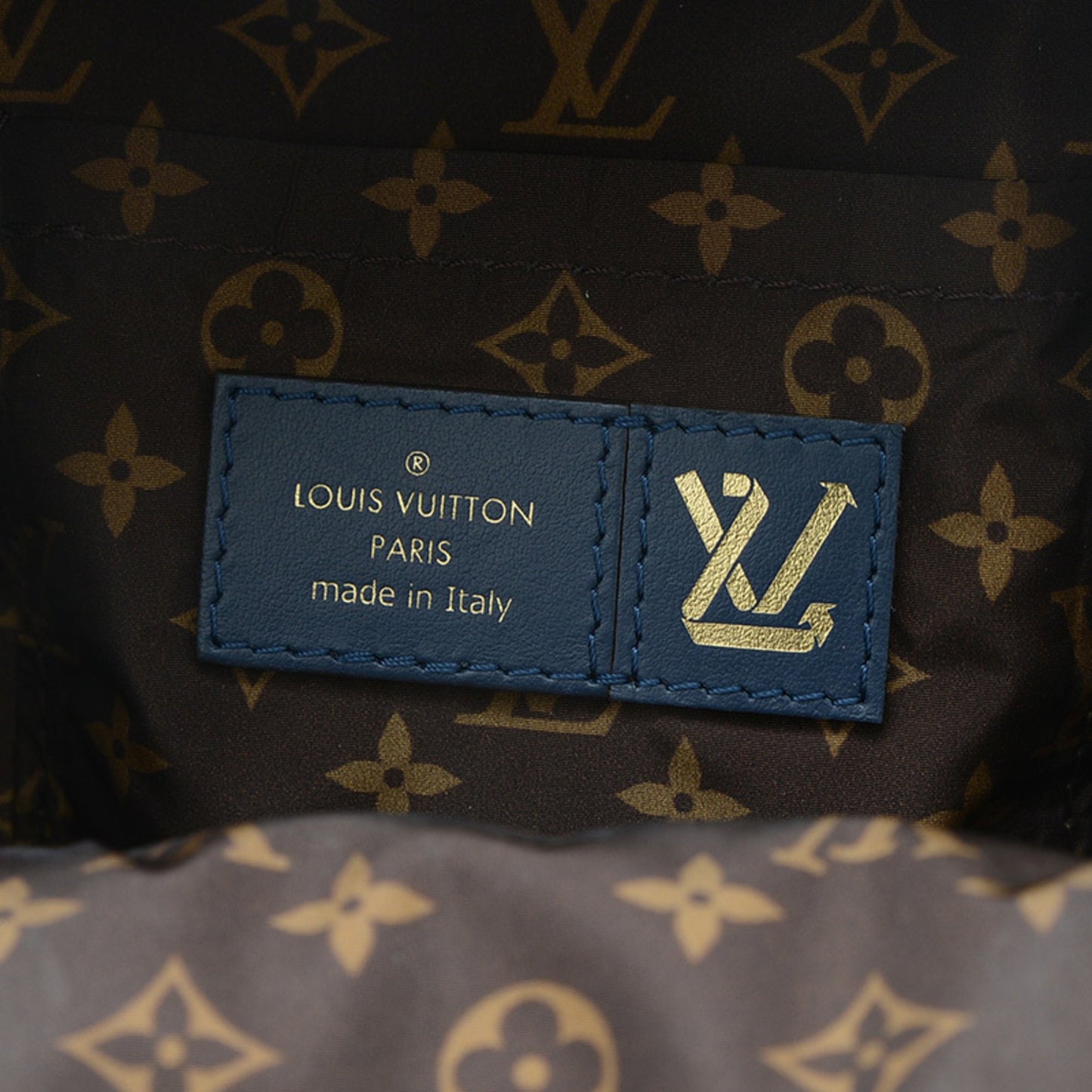 Louis Vuitton Monogram Palm Springs Backpack Mini Rucksack Blue Metallic M21060 Bp