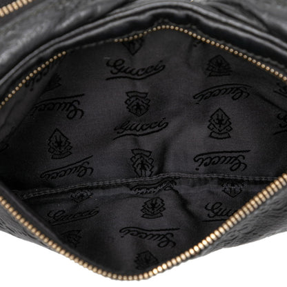 Gucci Guccissima Body Bag 246417 Black Leather