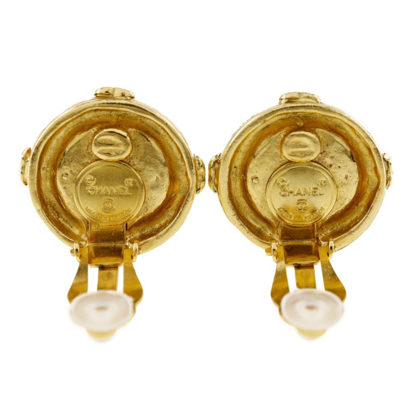 Chanel Chanel Coco Mark Earrings Gold Plated Approx. 20.7G Coco