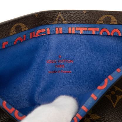 Louis Vuitton Monogram Pacific Ribbon Pouch Clutch Bag M63045 Brown Leather