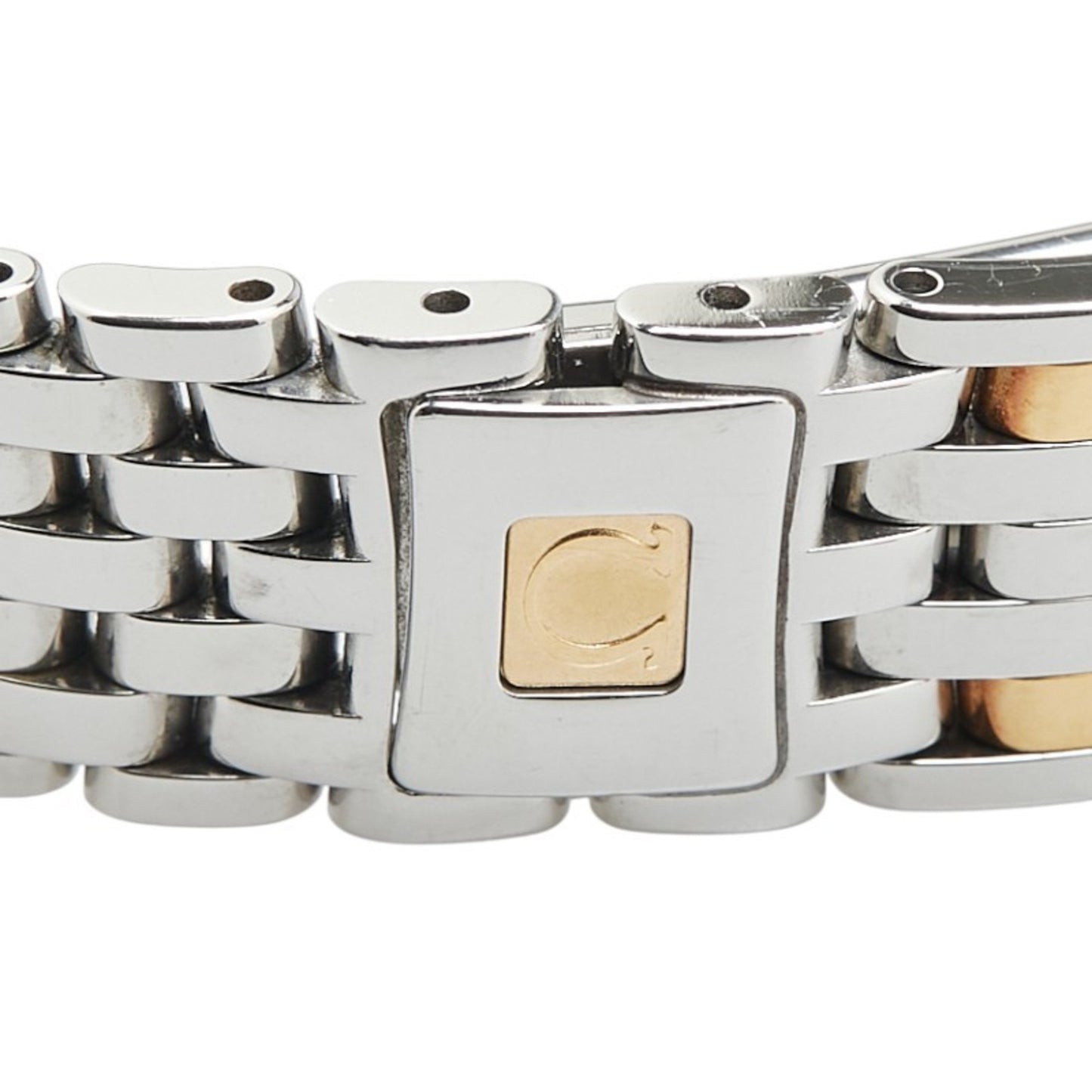 Omega De Ville Prestige Diamond Bezel Watch 413.25.27.60.05.001 Quartz White Dial Stainless Steel