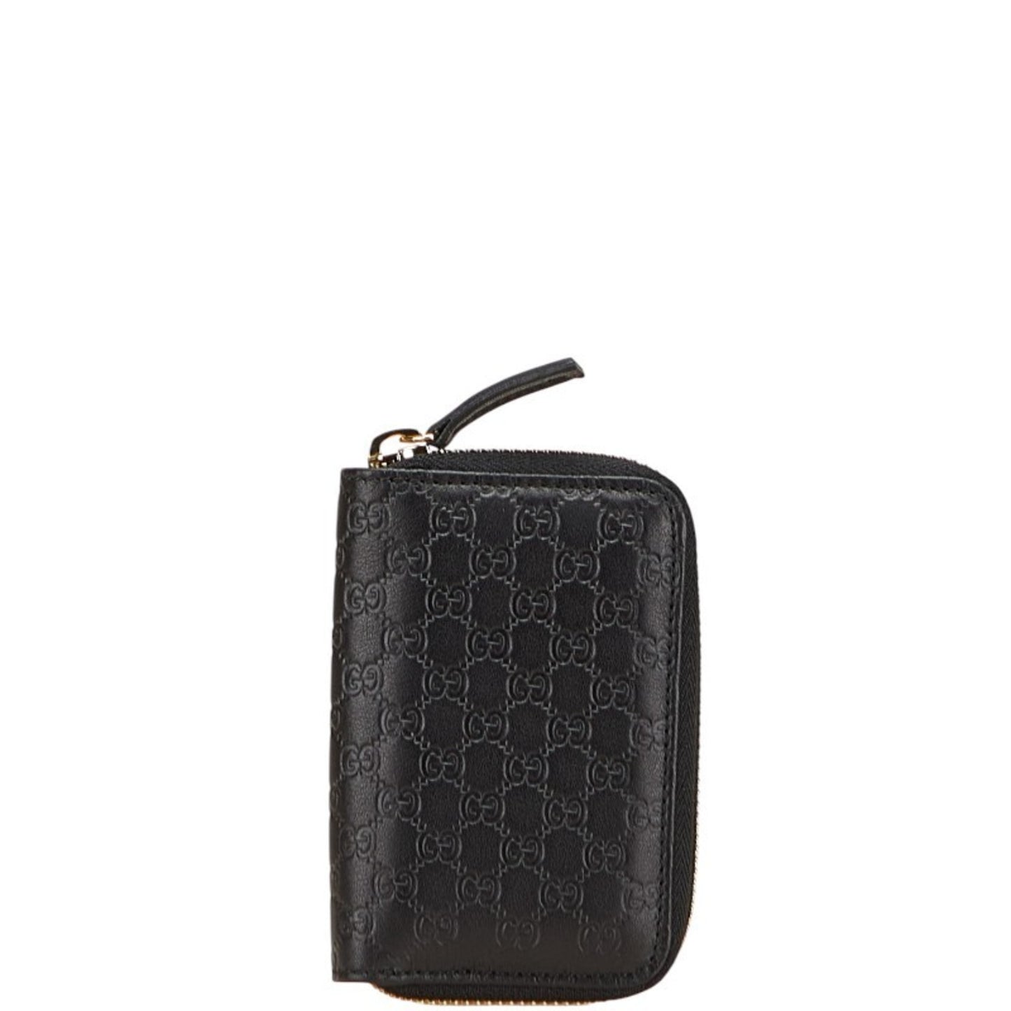 Gucci Micro Guccissima 6-Ring Key Case 322214 0959 Black Leather