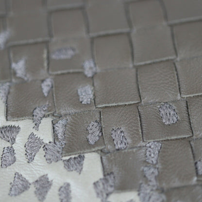 Bottega Veneta Bottega Veneta Intrecciato Second Bag 472578 Leather Taupe Clutch Pouch Document