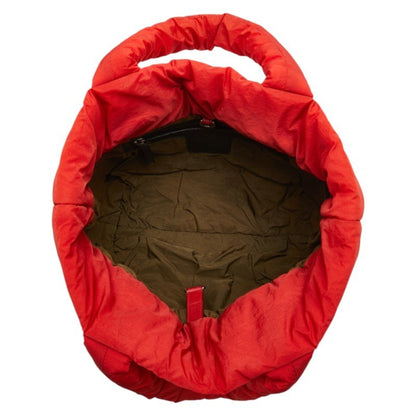 Chanel Coco Mark Cocoon Reversible Quilted Handbag Tote Bag Red Nylon