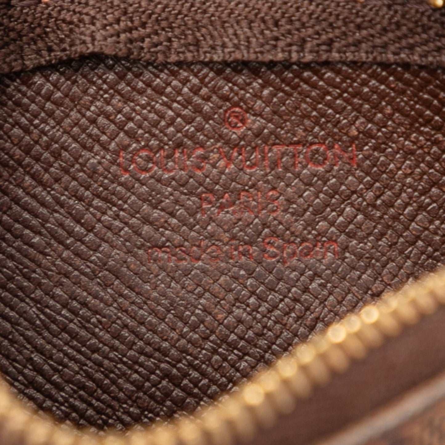 Louis Vuitton Damier Pochette Cl Wallet/Coin Case/Key Case N62658 Brown Leather