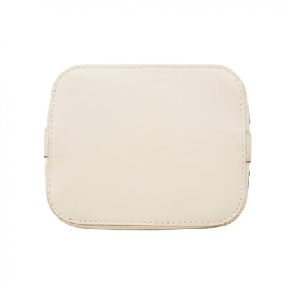 Fendi Zucca Canvas Handbag In White And Black