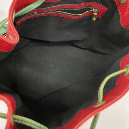 Louis Vuitton Epi Two-Tone Petit Noe Shoulder Bag In Castilian Red