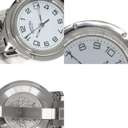 Hermes Cl4.210 Clipper Watch Stainless Steel Ss