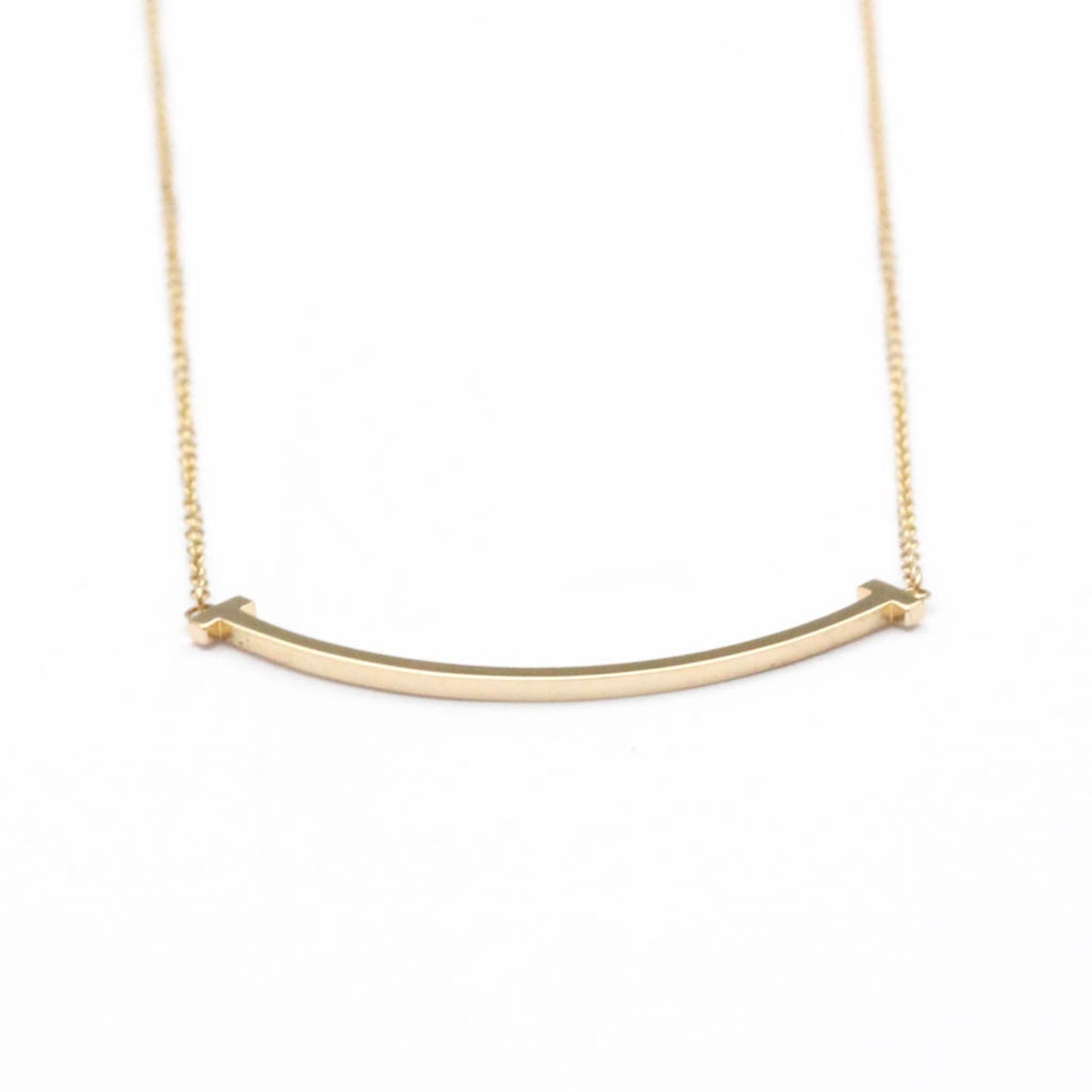 Tiffany Tiffany T Smile Small Necklace Pink Gold (18K) No Stone Men