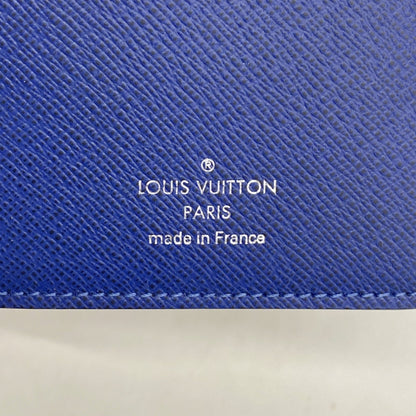 Louis Vuitton Taiga Rama Portefeuille Brazza Long Wallet M30297 Cobalt