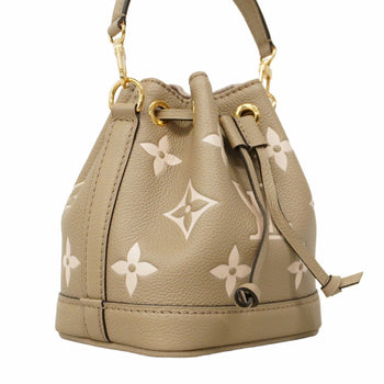 Louis Vuitton Monogram Empreinte Two-Tone Nano Noe Shoulder Bag M46291 Tourterelle Creme