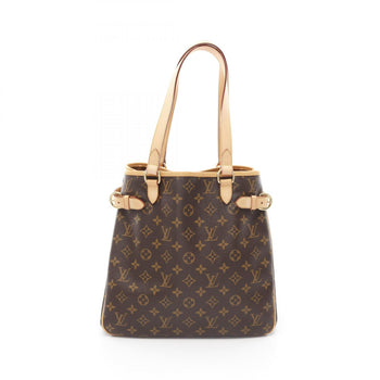 Louis Vuitton Batignolles Vertical Tote Bag Coated Canvas Leather Monogram