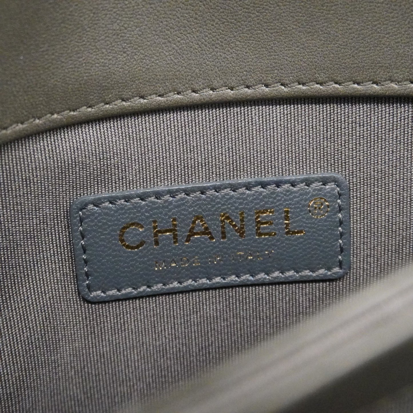 Chanel Shoulder Bag W Chain Leather Black Gold