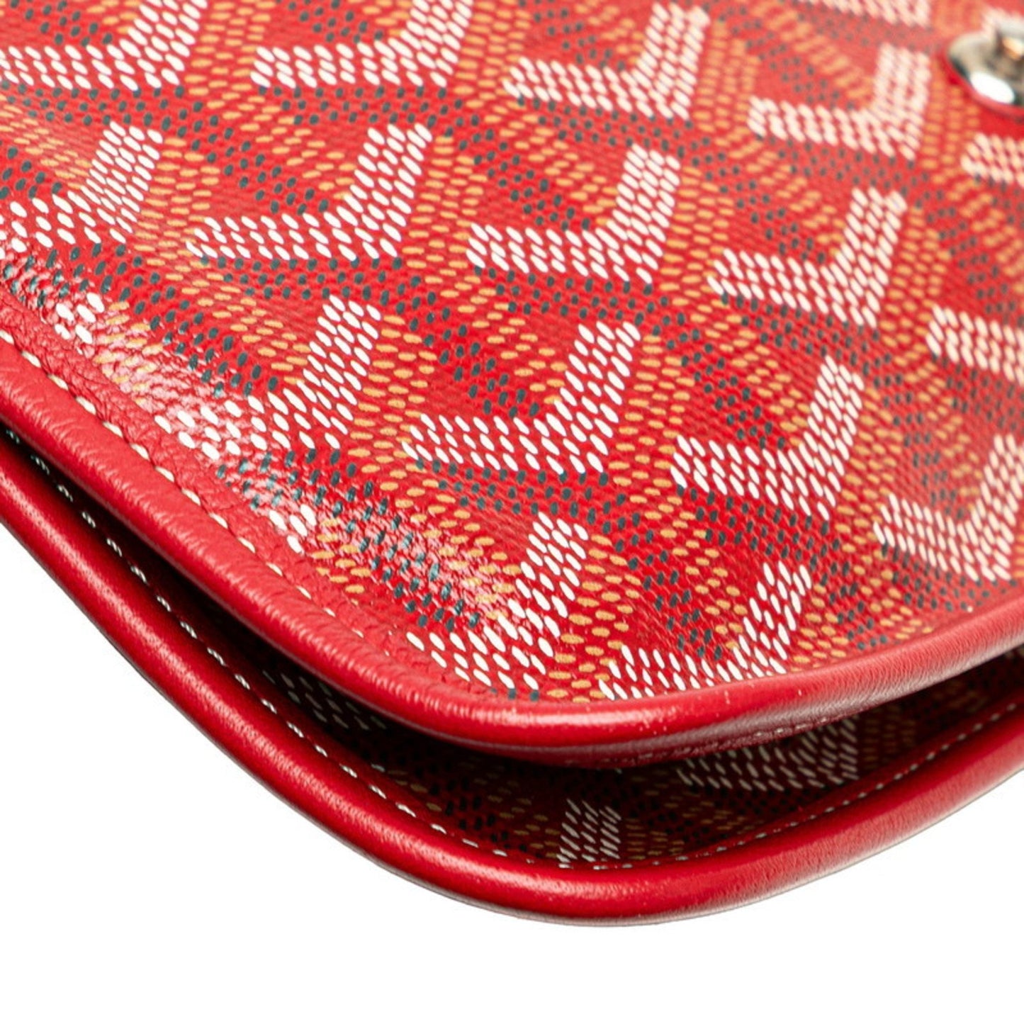 Goyard Plumet Pouch Wallet Red Leather