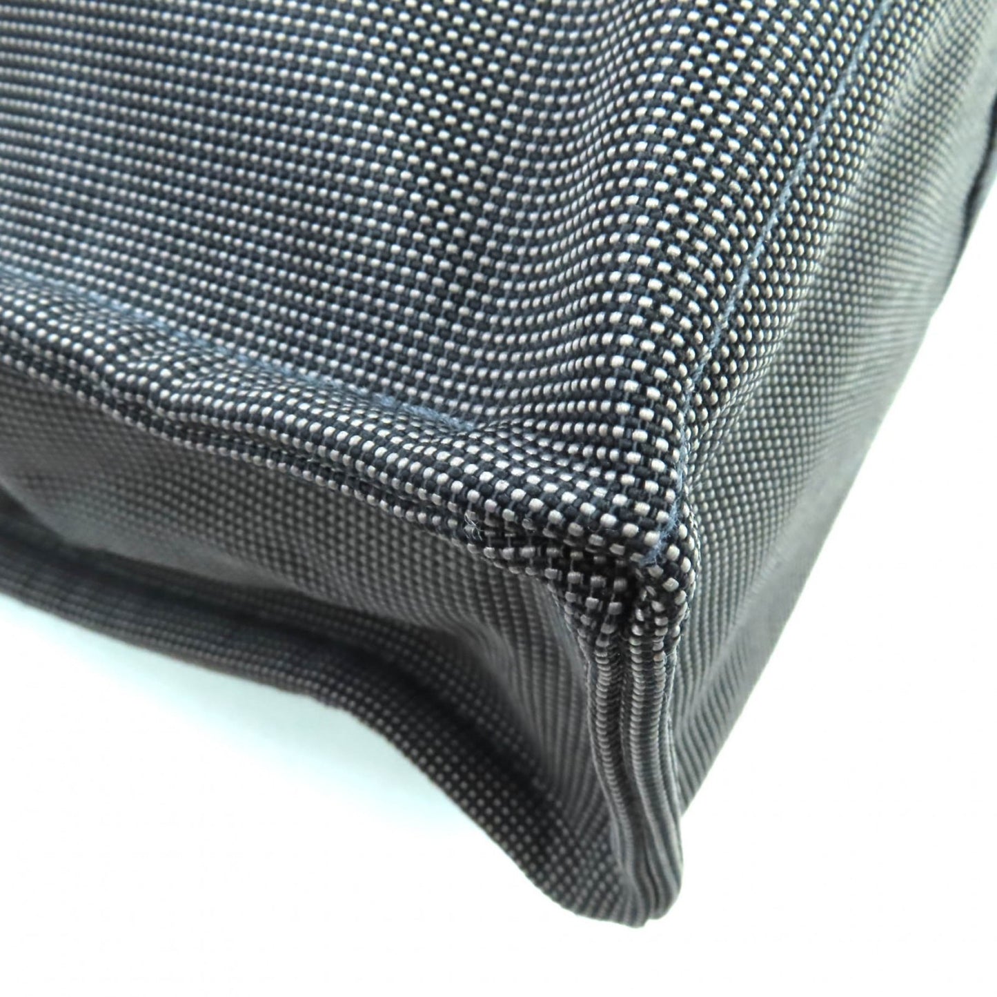 Hermes Air Line Mm Silver Hardware Serie Button Canvas Tote Bag Gray Made In France