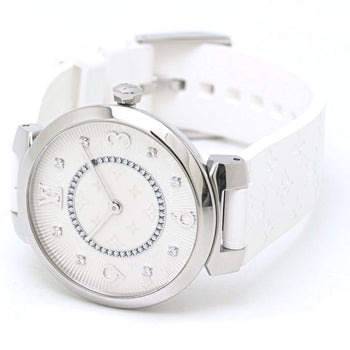Louis Vuitton Tambour Mm 8P Diamond Q13Mjz