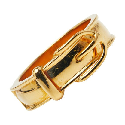 Herms Boucle Serie Belt Motif Scarf Ring Gold Plated