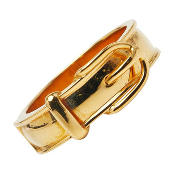 Herms Boucle Serie Belt Motif Scarf Ring Gold Plated