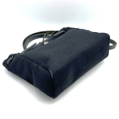 Hermes Herms Airbag Pm Canvas Shoulder Bag/Handbag In Black