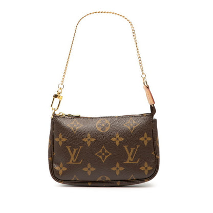 Louis Vuitton Monogram Accessoires Pouch Mini Handbag M58009 Brown Leather