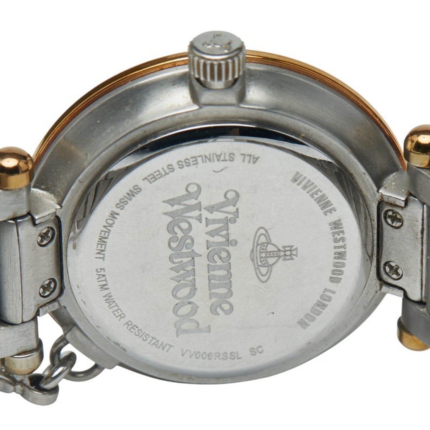 Vivienne Westwood Orb Quartz Watch With Silver Dial And Stainless Steel Plated