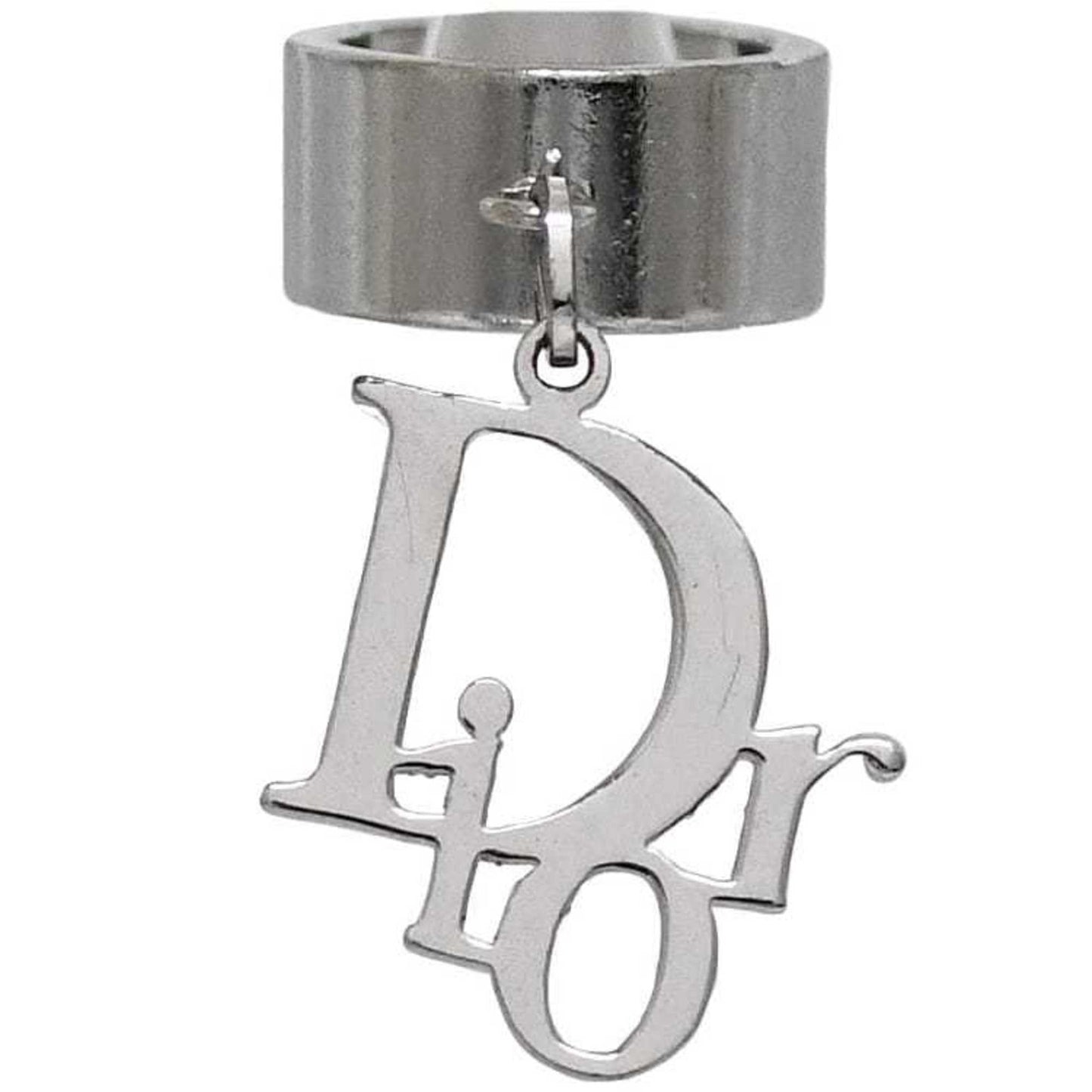 Christian Dior Ring Ec-22798 Silver Jp10 Metal Swing
