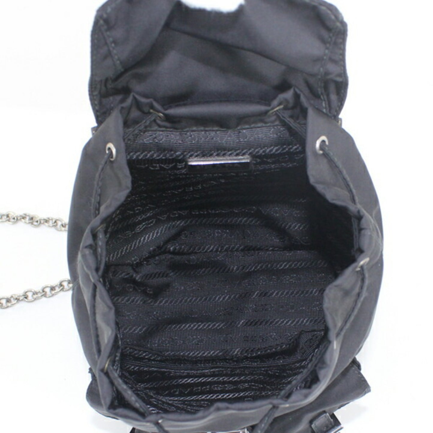 Prada Prada Shoulder Bag Mini Backpack Nylon Black 1Bh029