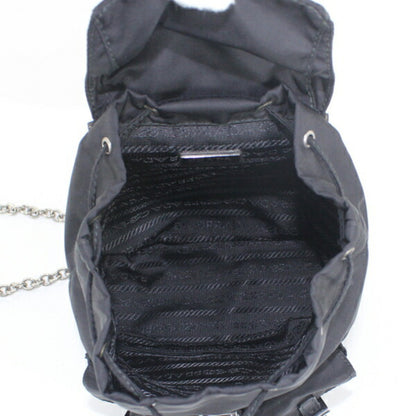 Prada Prada Shoulder Bag Mini Backpack Nylon Black 1Bh029