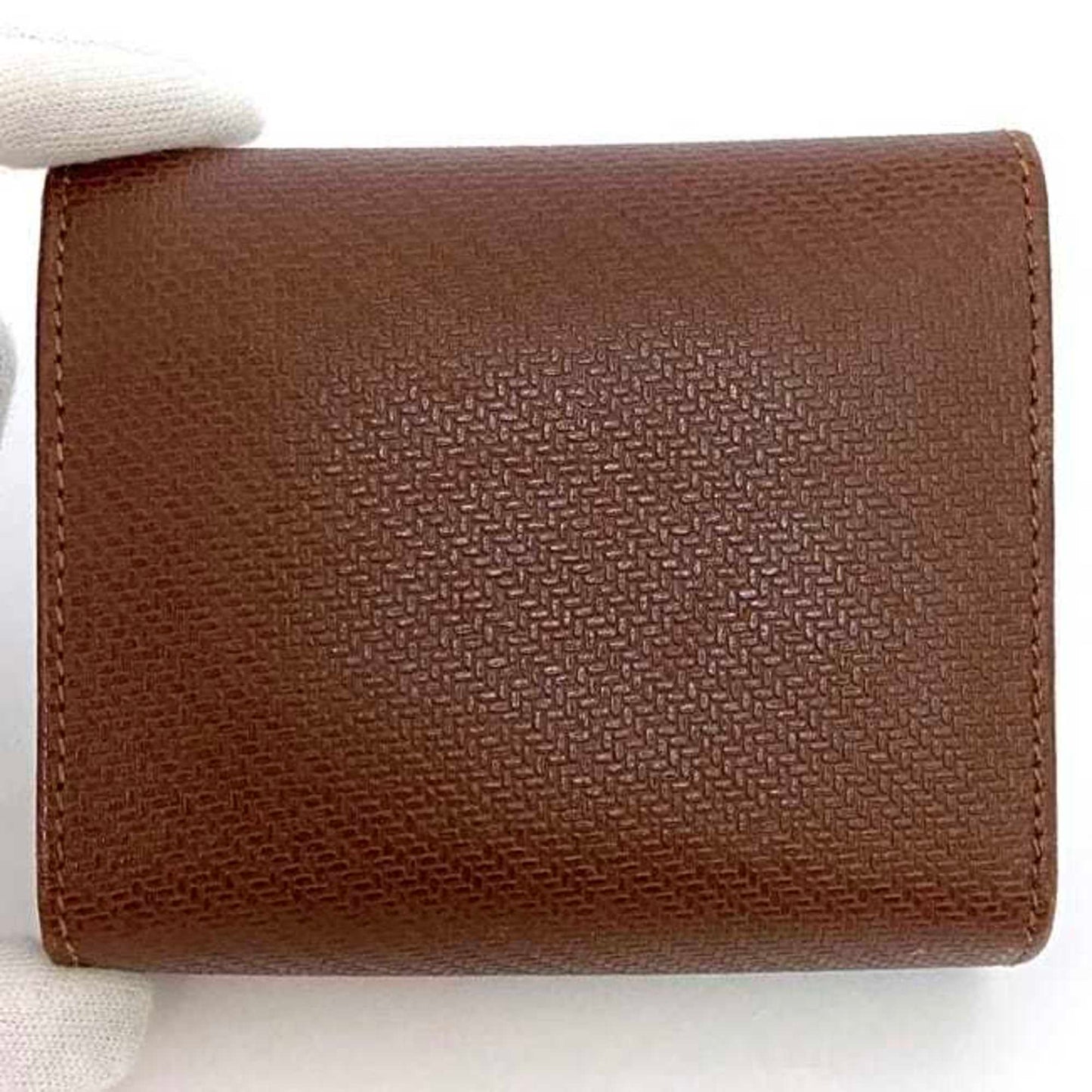 Salvatore Ferragamo Pouch Ec-22167 Brown Coin Case Leather 225028 Purse