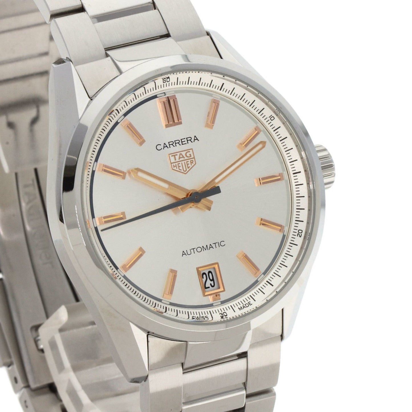 Tag Heuer Wbn2310 Carrera Calibre 7 Watch Stainless Steel Ss