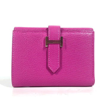 Hermes Bearn Compact Combination Wallet Tri-Fold Chevre