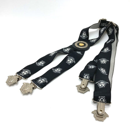Versace Suspenders Trousers Hanging Fashion Accessories Belt Black