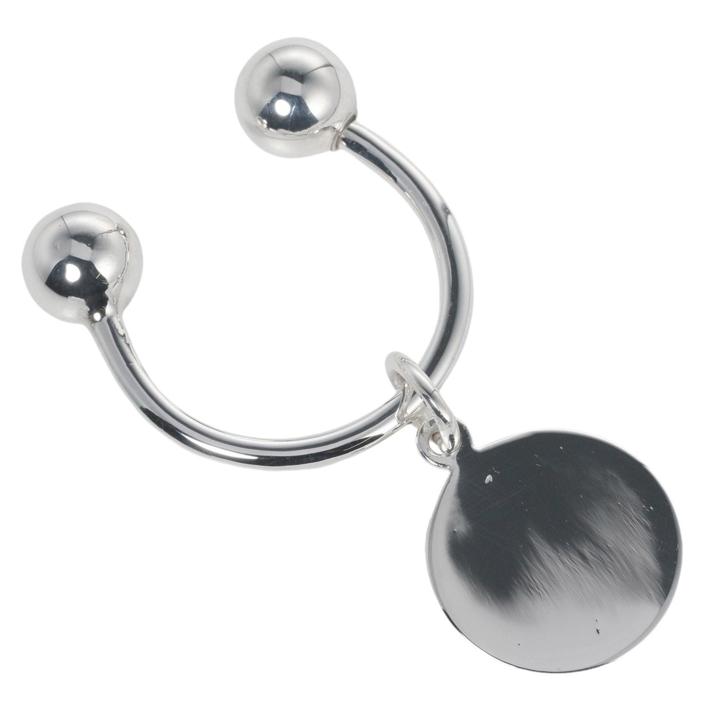 Tiffany Keychain Oval Tag Silver 925 Tiffany&Co.