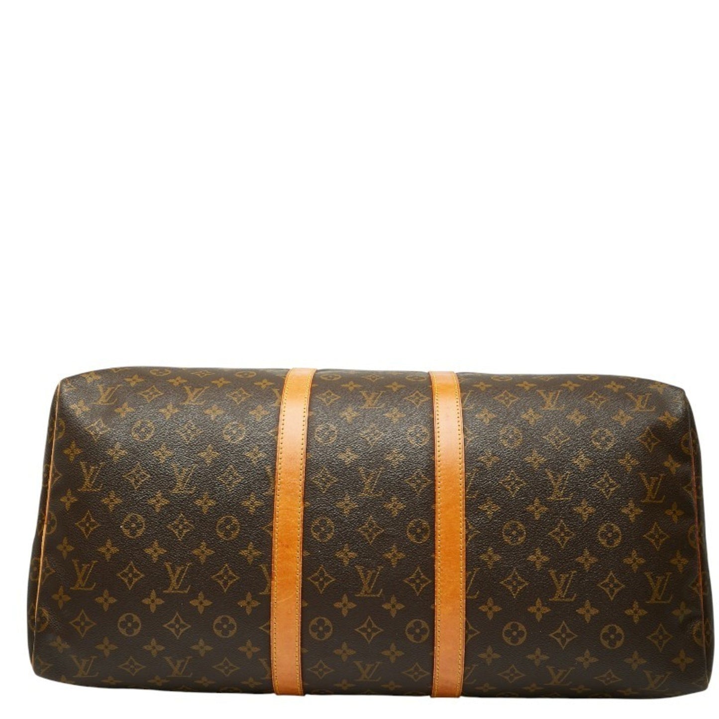 Louis Vuitton Monogram Keepall 55 Boston Bag/Travel Bag M41424 Brown Leather