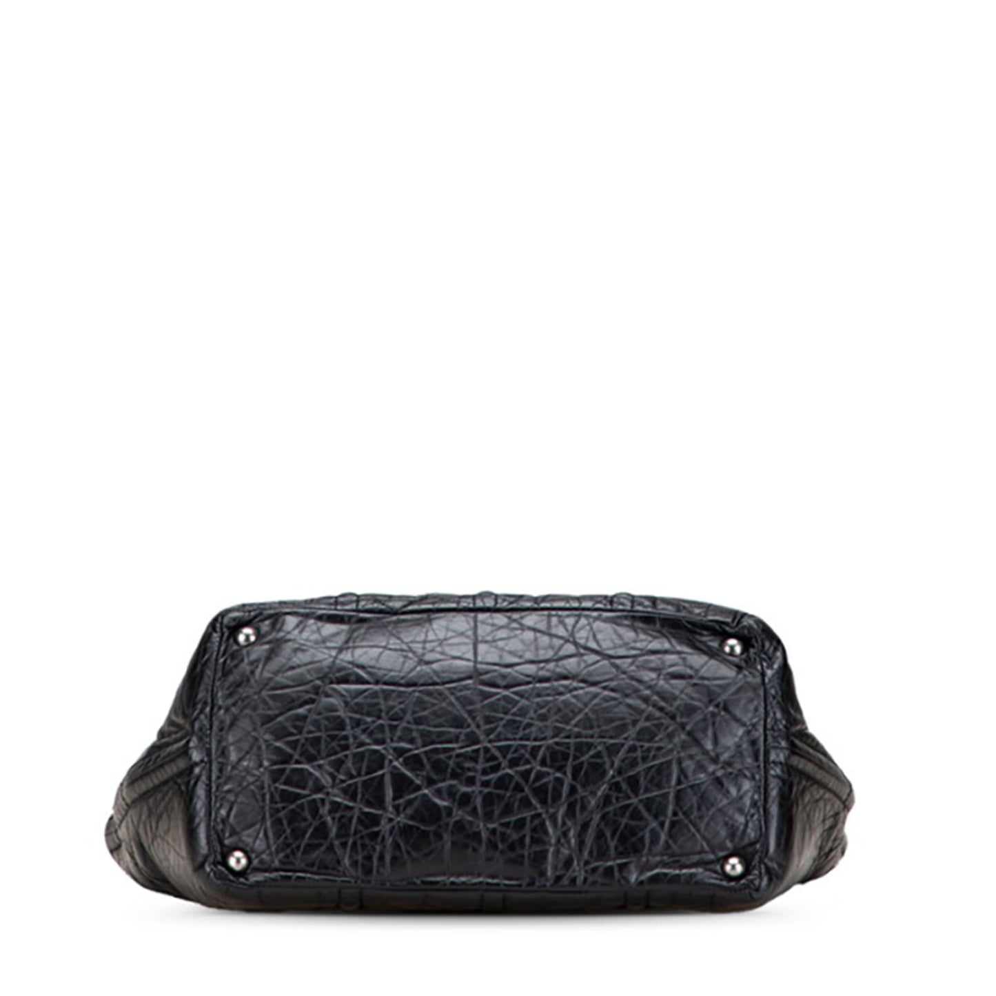 Chanel Coco Mark Tote Bag Black Leather