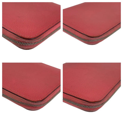 Hermes Azap Long Silk In Rose Azalee Pink Silver Hardware Epsom Leather Wallet C Stamp