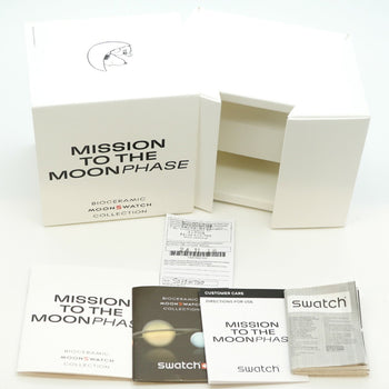 Swatch X Omega Mission To Moonphase Full Moon So33W700 White Dial