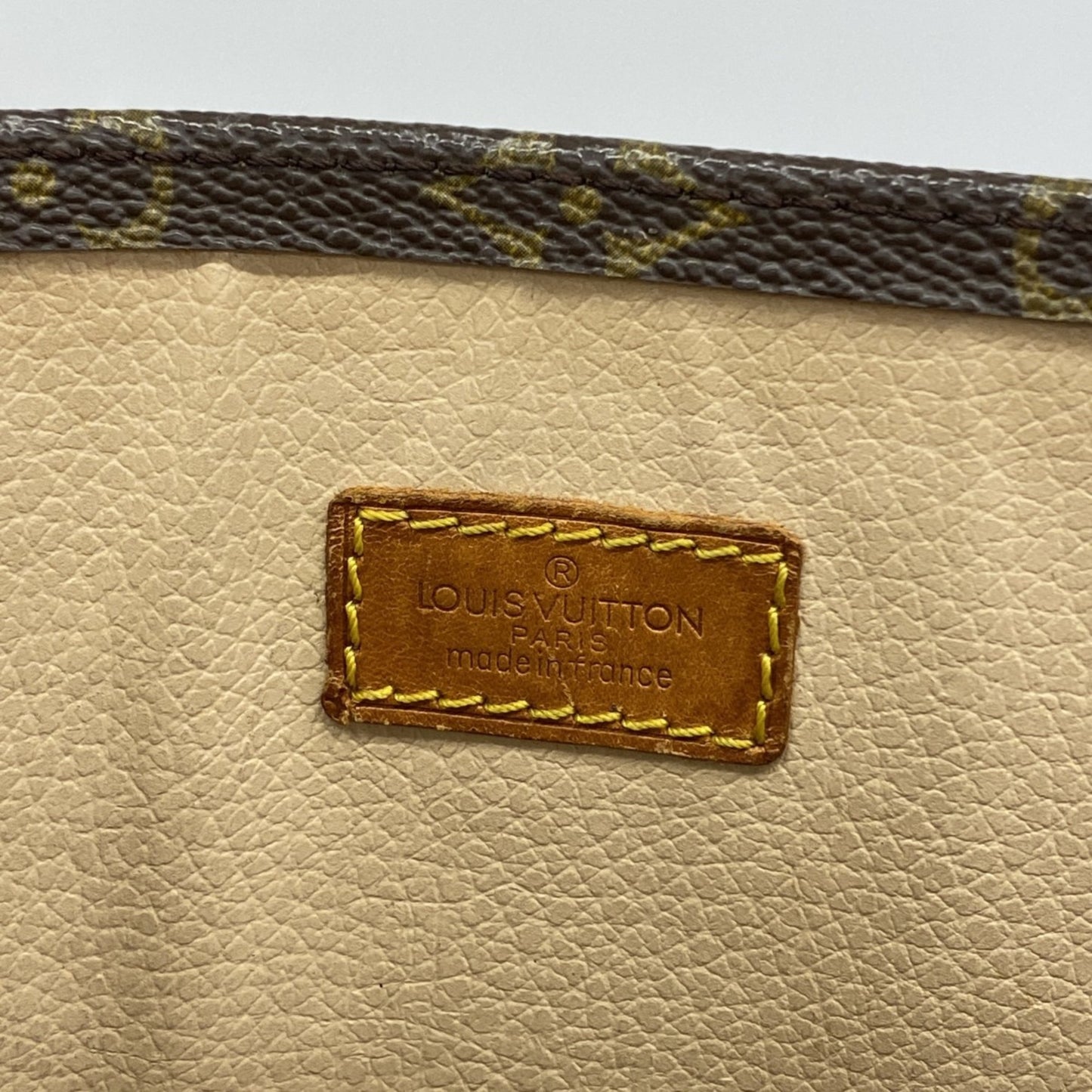 Louis Vuitton Monogram Sac Plat Tote Bag M51140 Brown