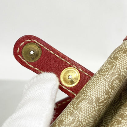 Celine Handbag Macadam Beige Red