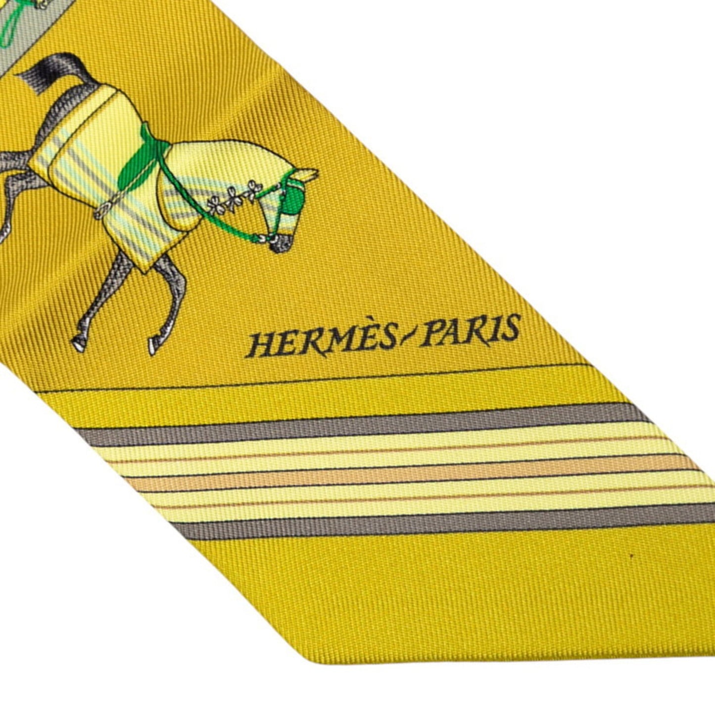 Hermes Herms Twilly Couvertures Et Tenues Horse Blanket Scarf Muffler In Yellow