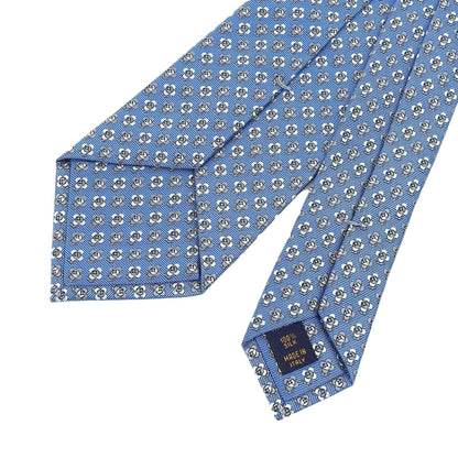 Louis Vuitton 2021 Louis Vuitton Vivienne Lv Logo 100% Silk Tie Blue Made In Italy